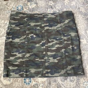 Free People camo skirt